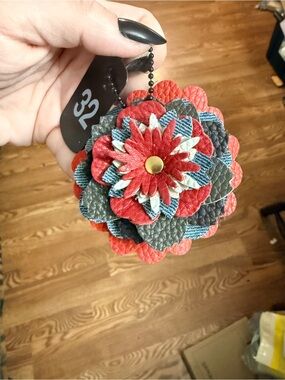 Handmade Floral Bag Charm
